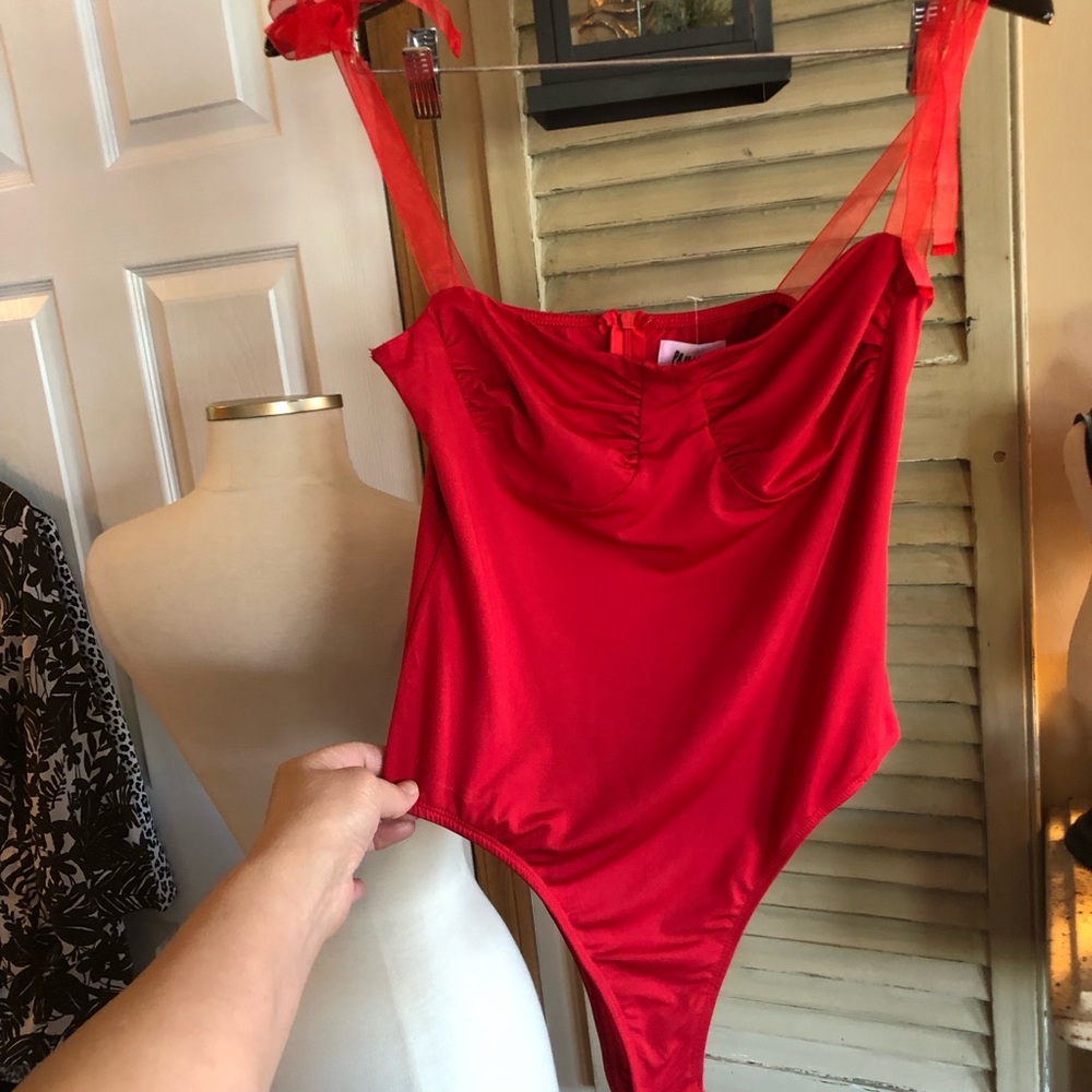 Princess Polly Scarlet Red Bodysuit